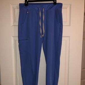 Figs Zamora jogger scrubs in ceil blue - medium tall